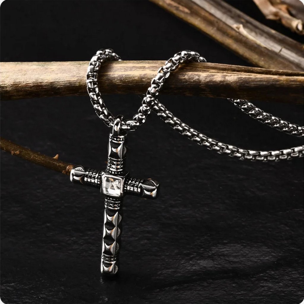 24" Womens 14k White Gold 2ct Diamond Cross Necklace Ladies 14 K Silver Jewelry